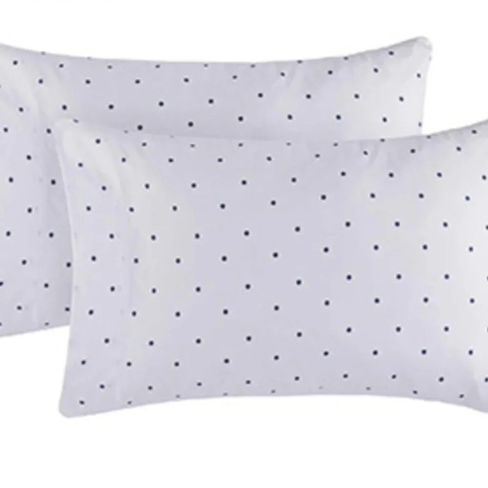 Room Essentials Cotton‎ Printed T-Knit Pin Polka Dots Bedding Set